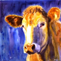 Portrait of a Bovine by Deb Rogers